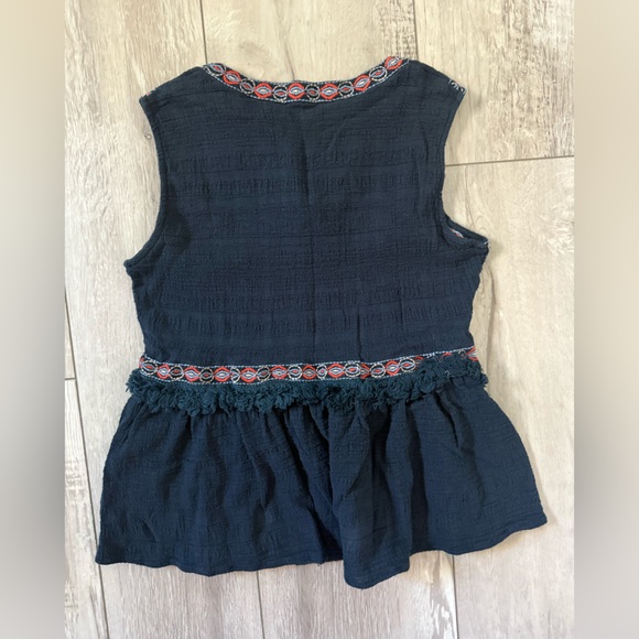 Anthropologie THML 100% cotton embroidered tank top size small - Picture 5 of 5